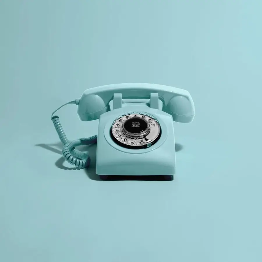 Audio Gästebuch Telefon blau